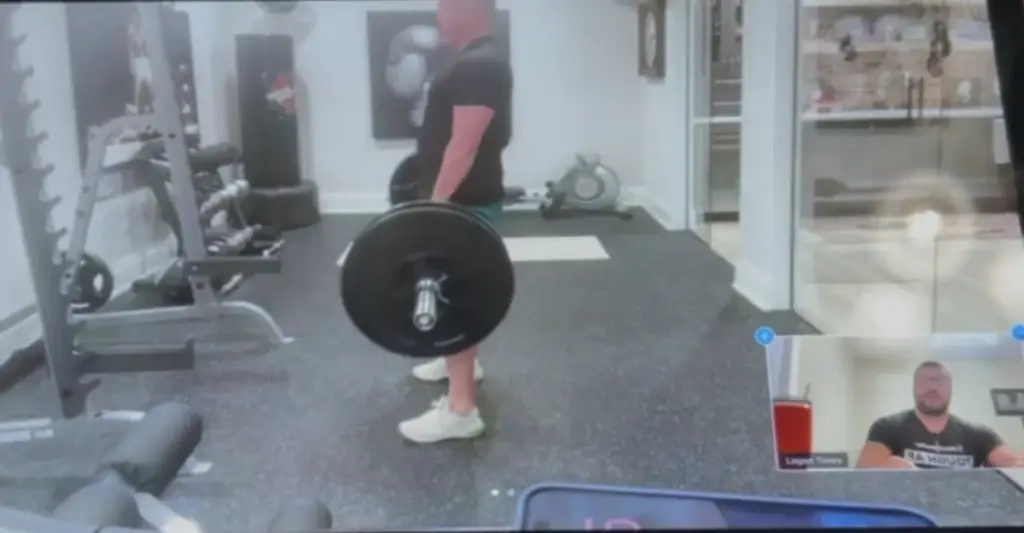 A virtual personal fitness trainer on Zoom